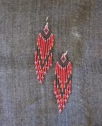 Beaded Fringe Earrings