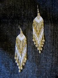 Beaded Fringe Earrings