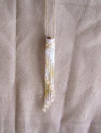 Bead Wrapped Tiny Jar Necklace