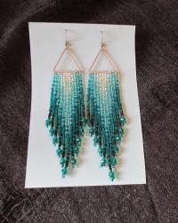 Beaded Fringe Earrings