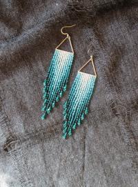 Beaded Fringe Earrings