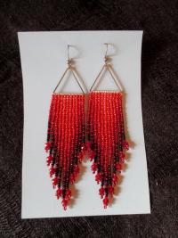 Beaded Fringe Earrings