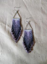 Beaded Fringe Earrings