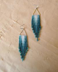 Beaded Fringe Earrings