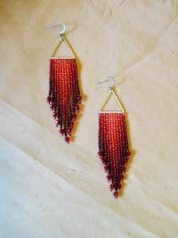 Beaded Fringe Earrings