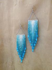 Beaded Fringe Earrings