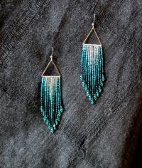 Beaded Fringe Earrings