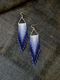 Beaded Fringe Earrings