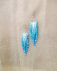 Beaded Fringe Earrings