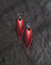 Beaded Fringe Earrings