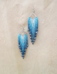 Beaded Fringe Earrings