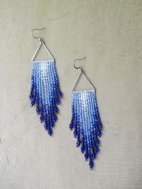 Beaded Fringe Earrings