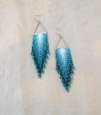 Beaded Fringe Earrings