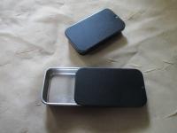 Black Slider Tins, Slide Lid Tin Containers, multiple sizes - Craft Tin, Stash Container, Black Tin