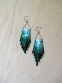 Beaded Fringe Earrings