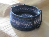 Rope Basket, Large Gathering Basket, Fabric Wrap Basket