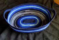 Rope Basket, Oval Gathering Basket, Storage Basket, Catch All