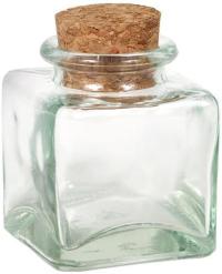 Square Jars with Cork