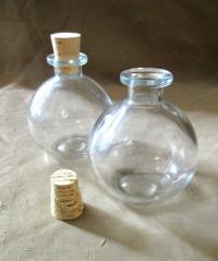 Apothecary Bottles, Large Bottles with Cork