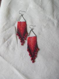 Beaded Fringe Earrings