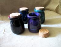 Handmade Jars with Cork - Resin Art - Stash Jar