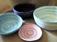 Rope Bowls,  Handmade Cotton Rope Bowls