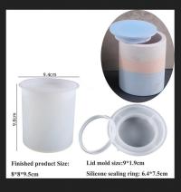 Mold - Candle Jar Casting Mold - for Concrete, Cement, Epoxy, Clay or other casting medium