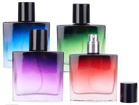Perfume Bottles, Spray Mister, Multiple Colors, Square Bottle