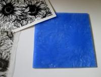 Mat Mold and Stamp - Sunflower - Texture for Clay, Polymer Clay, Resin and casting - Silicone Cling Stamp