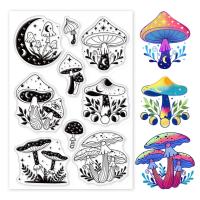 Mushroom Stamp - Silicone Cling Stamp - Texture Embossing Stamp - Journaling, Scrapbooking