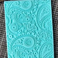 Mat Mold and Loaf Mold - Texture for Soap, Clay, Polymer Clay, Resin and casting - Silicone Paisley Lace Mat Mold