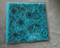 Paisley Mat Mold and Stamp - Texture for Clay, Polymer Clay, Resin and casting - Silicone Cling Stamp