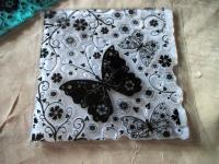 Butterfly Mat Mold and Stamp - Texture for Clay, Polymer Clay, Resin and casting - Silicone Cling Stamp