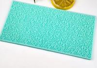 Silicone Floral Lace Mat Mold - Texture Stamp, Embossing Stamp - for use with Clay, Casting, for Soap, or Baking