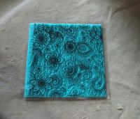 Paisley Mat Mold and Stamp - Texture for Clay, Polymer Clay, Resin and casting - Silicone Cling Stamp