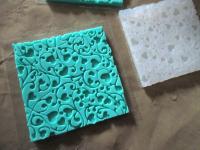 Mat Mold and Stamp - Texture for Clay, Polymer Clay, Resin and casting - Silicone Cling Stamp