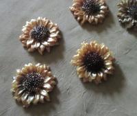 Small Floral Mold - Sunflower - for Resin, Clay, Casting and Baking, or for Soap or wax embeds