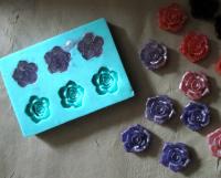 Small Floral Mold - Roses - for Resin, Clay, Casting and Baking, or for Soap or wax embeds