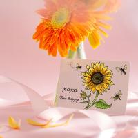 Sunflower Stamps - Silicone Cling Stamp - Texture Embossing Stamp