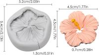 Small Floral Mold - Tropical Hibiscus Flower - for Resin, Clay, Casting and Baking, or for Soap or wax embeds