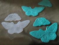 Large Butterfly Stamps - Silicone Cling Stamp - Texture Emossing Stamp