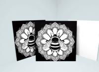 Bumble Bee Greeting Cards, Set of 3 Designs, Bulk Pack of Cards