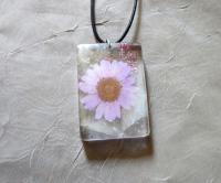 Flower Necklace - Real Dried Flowers - Resin Jewelry