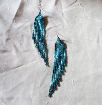 Beaded Fringe Earrings