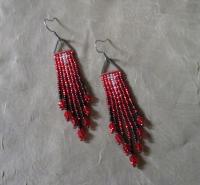 Beaded Fringe Earrings