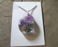 Flower Necklace - Real Dried Flowers - Resin Jewelry