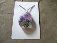 Flower Necklace - Real Dried Flowers - Resin Jewelry