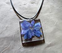 Flower Necklace - Real Dried Flowers - Resin Jewelry