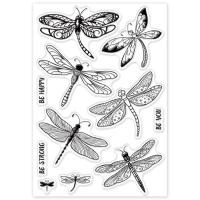 Dragonfly Stamps - Silicone Cling Stamp - Texture Emossing Stamp