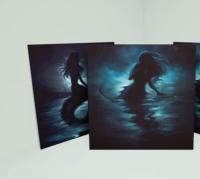 Mermaid Greeting Cards, Set of 5 Designs, Bulk Pack of Cards